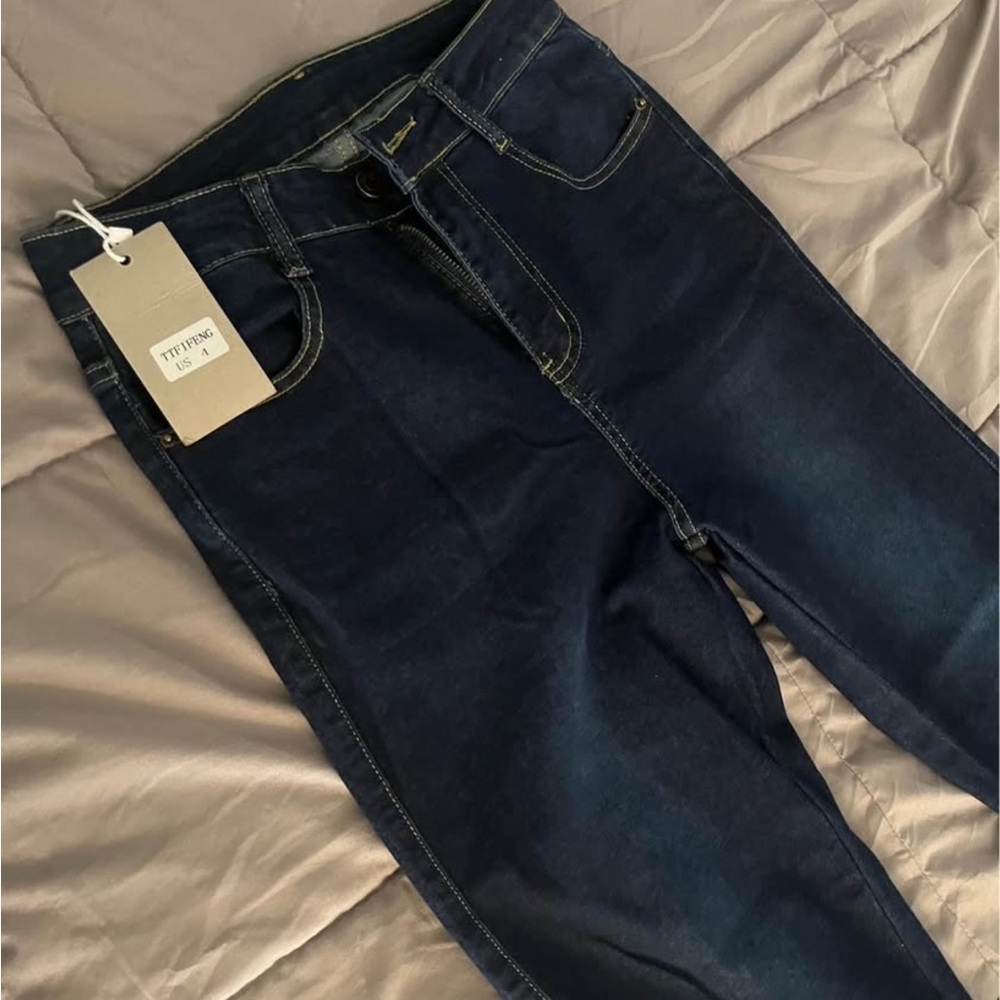 Dark Blue Denim Jeans